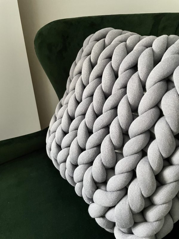 Piankowa Poduszka Marshmallow 40x40 - Popiel - obrazek 3