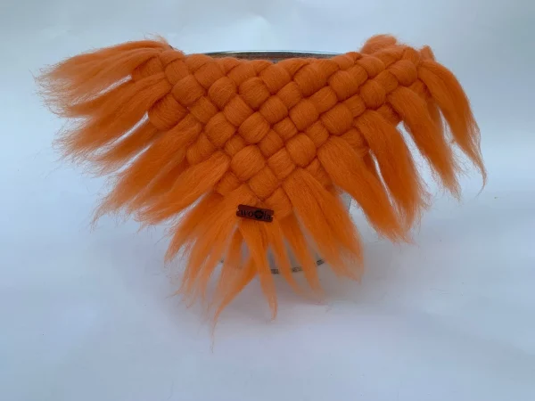 Kocyk Czesankowy Szarpek 50x50 - Pomarańcza