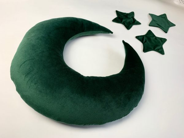Ksieżyc Velvet + 3 Gwiazdki Do Sesji - Butelkowa Zieleń