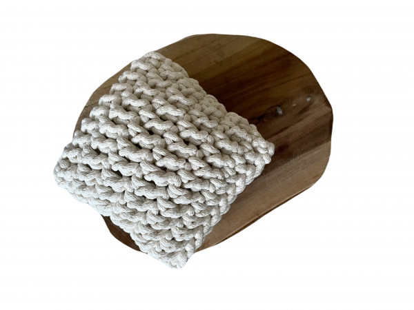 Podusia Sznurkowa NB "Moon" Mini 15x15 - Ecru